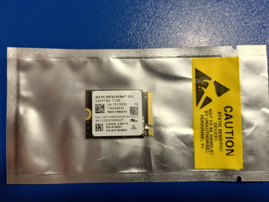 WD Black SN740 NVMe SSD 1TB M.2 PCIe 4.0 x4