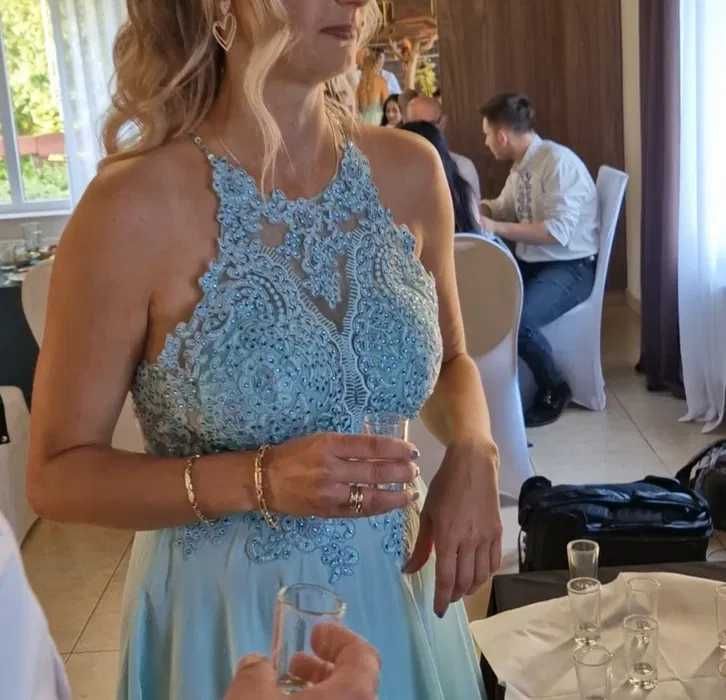 sukienka gołe plecy pretty women S z cekinami