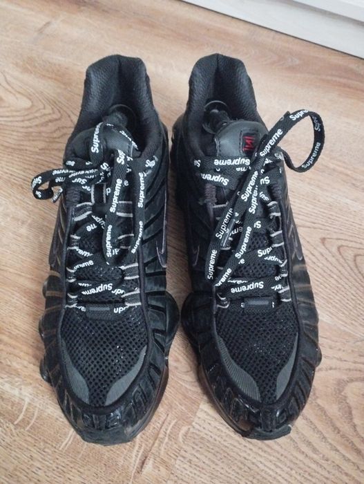 Nike Shox TL черные , кроссовки на весну,  шнурки Supreme і прості