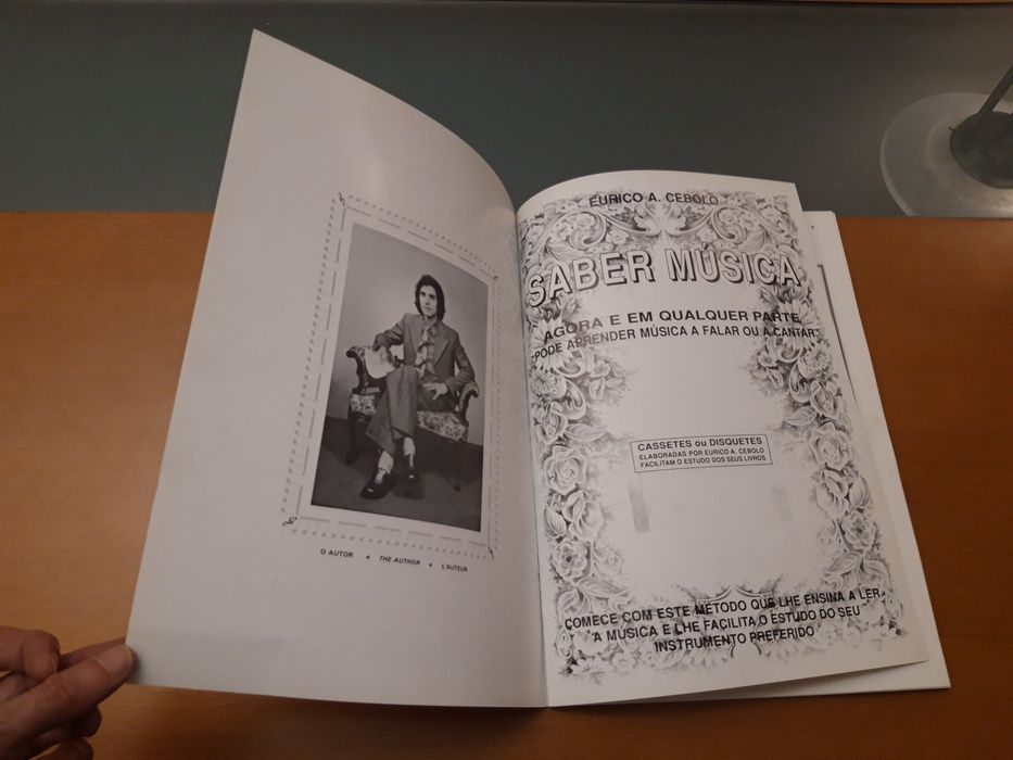 Livro de Eurico A. Cebolo: Saber Música (com cassete)