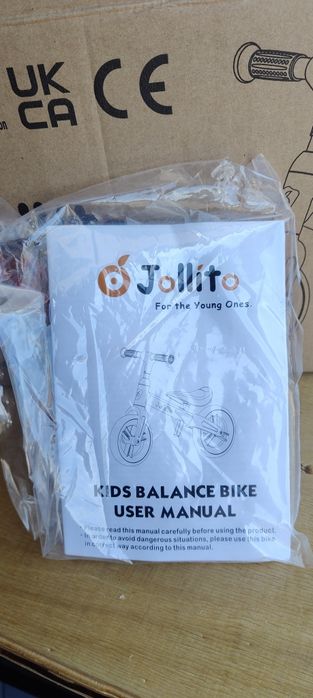 Rowerek biegowy odpychacz Jollito 18m- 4lata Balance Bike