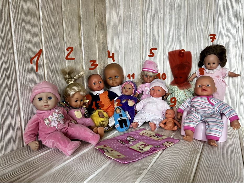 Ляльки та пупси європейських брендів Kathe Kruse, Zapf, Bayer