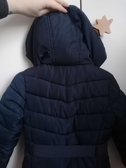 Kurtka zimowa, pikowana, C&A, granatowa