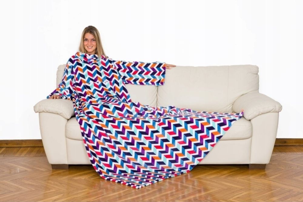 Koc Kanguru poliester 140 cm x 210 cm wielokolorowy