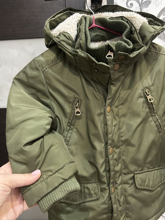 Дитяча зимова куртка H&M 92 см, тепла, з капюшоном