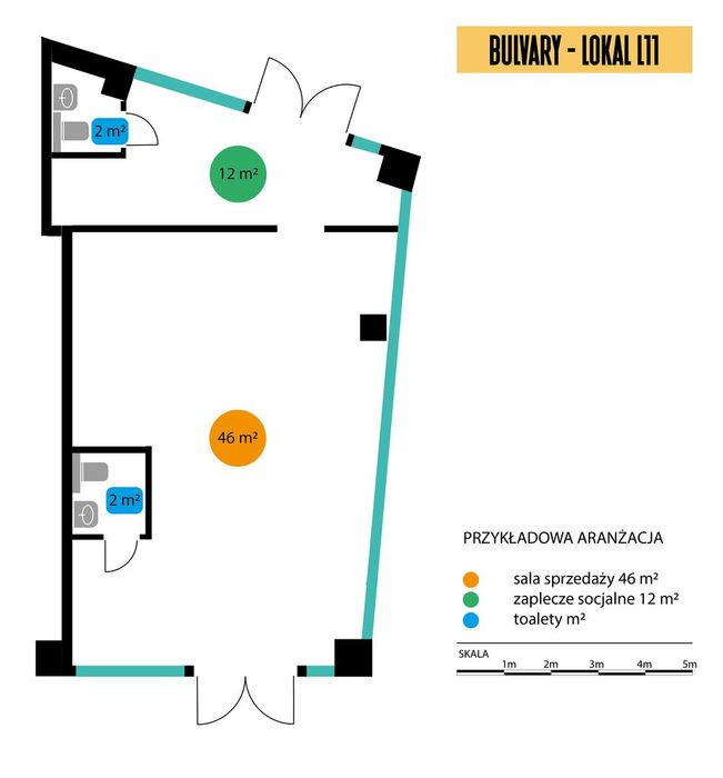 Lokal Gastronomiczny 61,9 M² | Bulvary | Centrum Wrocławia