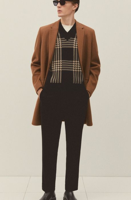 Sobretudo comprido Slim Fit Tamanho S