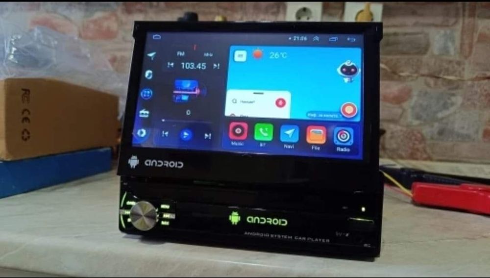 Auto Rádio 1 Din Android (GPS, Bluetooth, Wi-Fi)