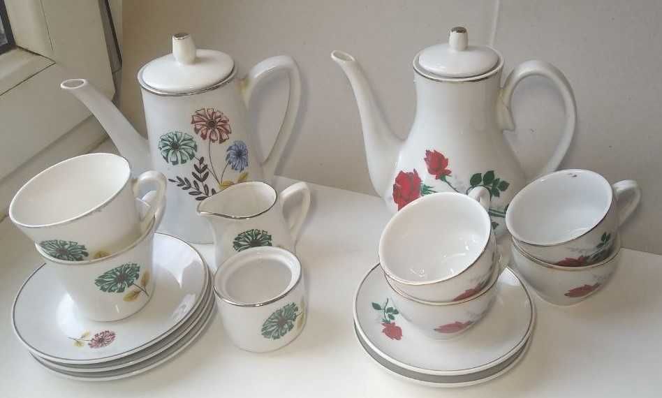 Набір дитячого іграшкового посуду для ляльок. Порцеляна, часів СРСР