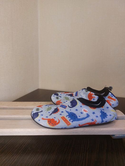 Дитячі барефут капці дино блакитні