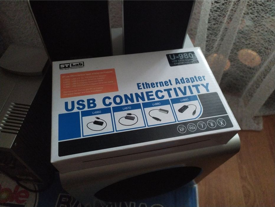 Мережевий адаптер STLab USB 3.0 to Gigabit Ethernet 0.18 м Black/Grey (U-980) • TP-Link TF-3200, мережева карта, перехідник, плата, роутер, модем