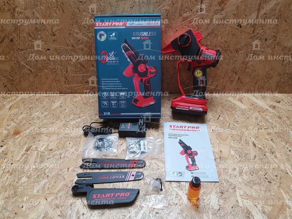 Акумуляторна міні пила START PRO SBS-21B сучкорез тушка