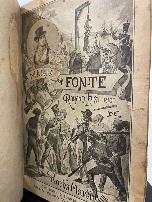 Maria da Fonte – Rocha Martins – 2 Volumes Antigos com 106 Gravuras.