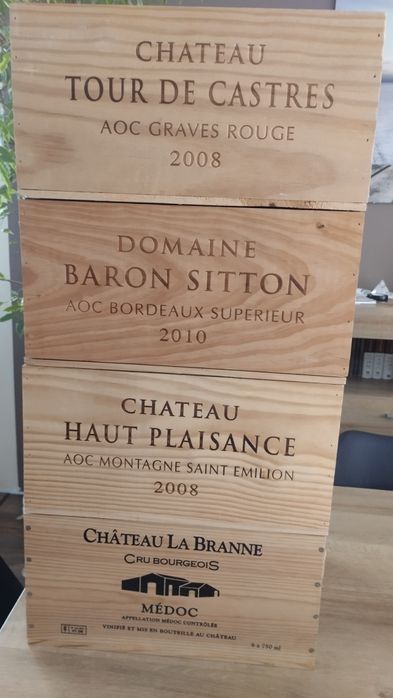 Skrzynki na wino 83 zł/ szt.