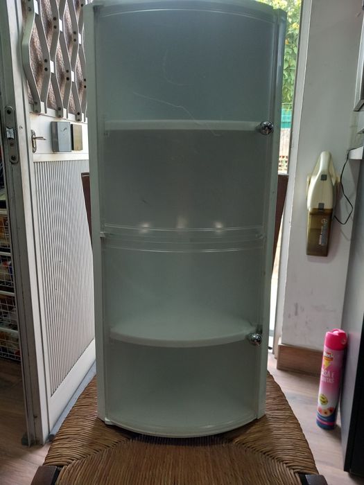 Armário de WC em PVC de canto