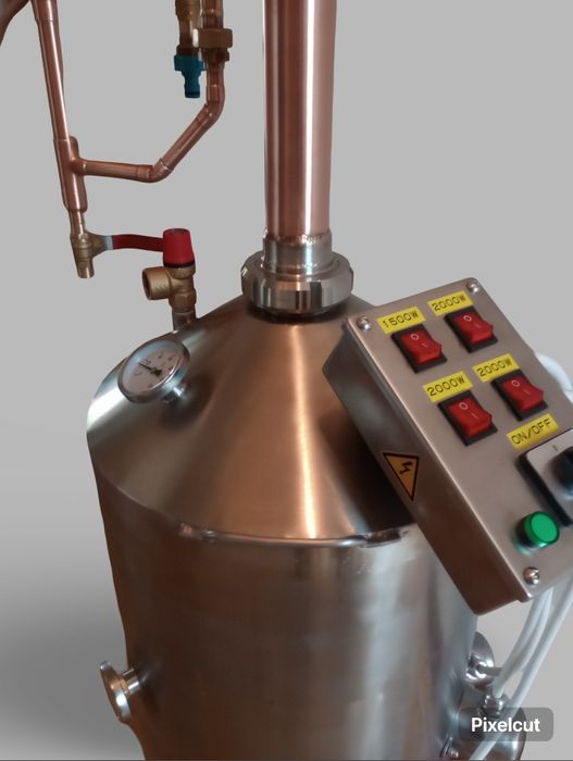 Destylator do domowych alkocholi i spirytusu. Bimbrownica miedziana