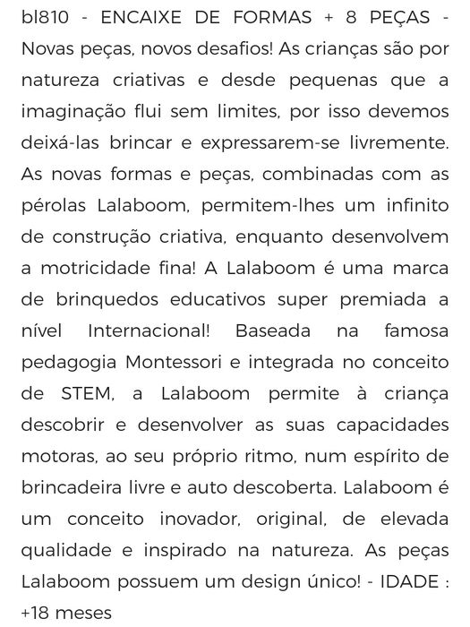 Encaixe De Formas + 8 Peças Sigtoys(Artigo único)