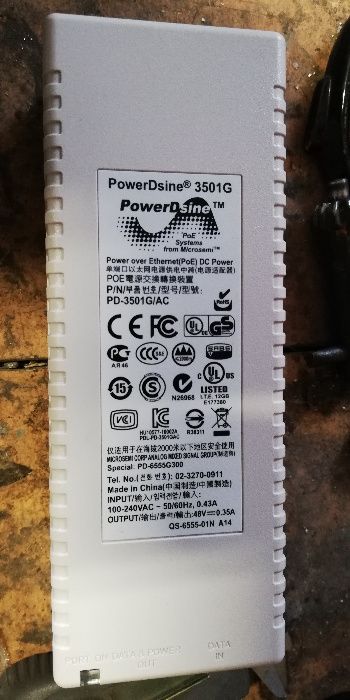 Zasilacz Poe PowerDsine 3501G 48V 0.35A