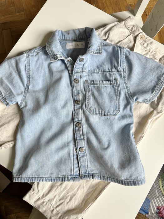 Zara 104, речі Zara, сорочка денім, шорти