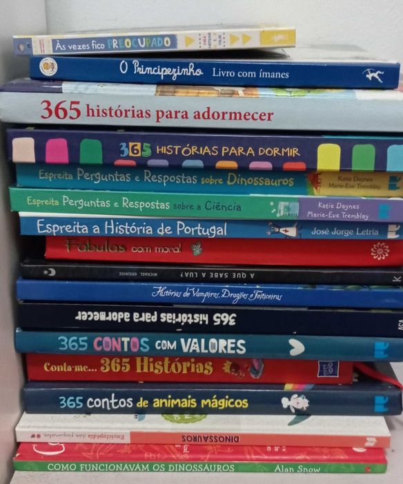 Lote 16 Livros Infantis (Histórias, Didáticos e Dinossauros) – Excelente Estado