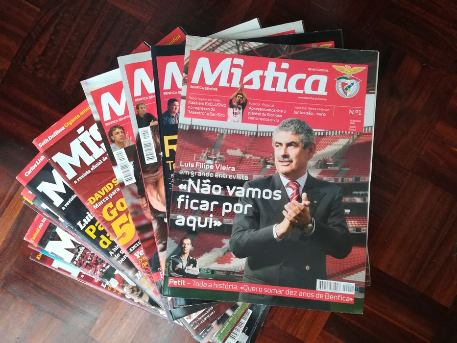 MÍSTICA Magazines of Benfica SLB, Issues No. 1 to 14