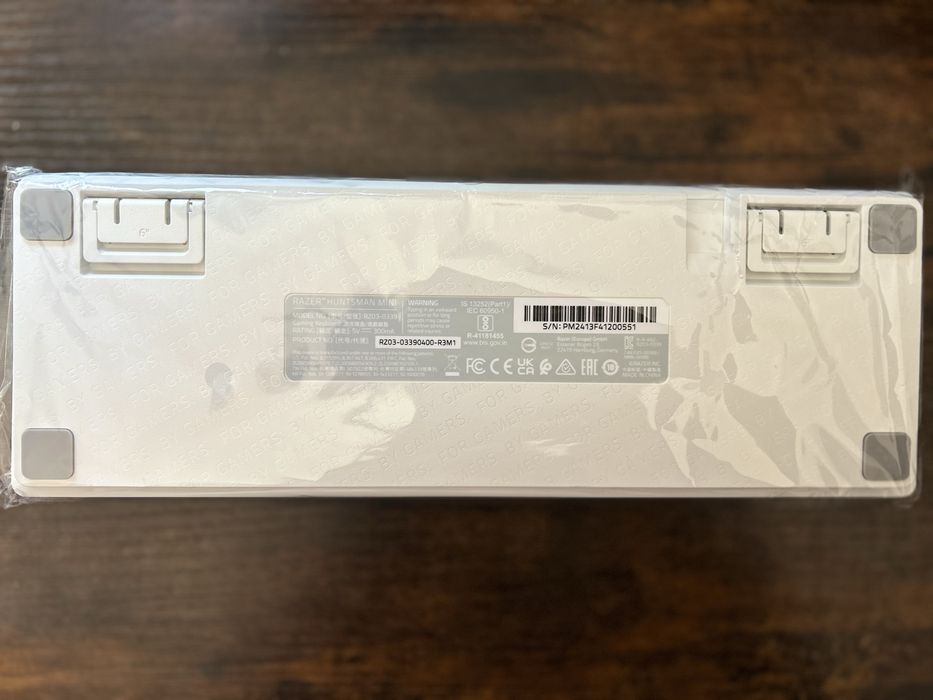 RAZER™ HUNTSMAN MINI MERCURY - Teclado Gamer 60% Óptico - COMO NOVO!