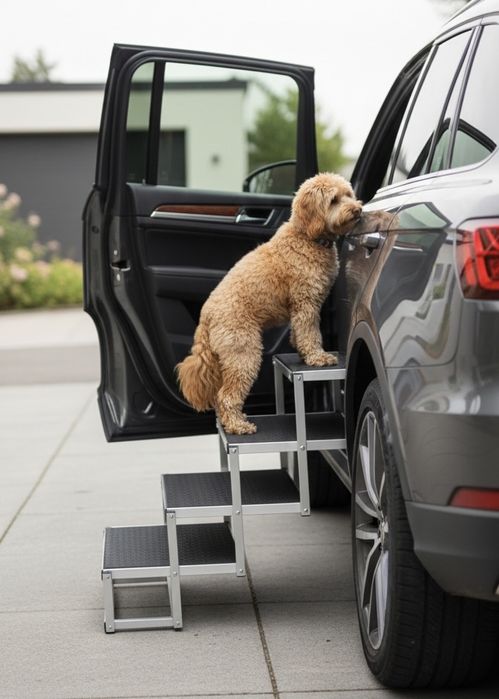 Складные ступеньки для собак в авто и для дома. Пандус / трап
