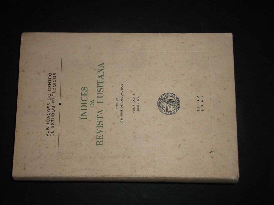 Vasconcelos (José Leite de,Director);Índices da Revista Lusitana