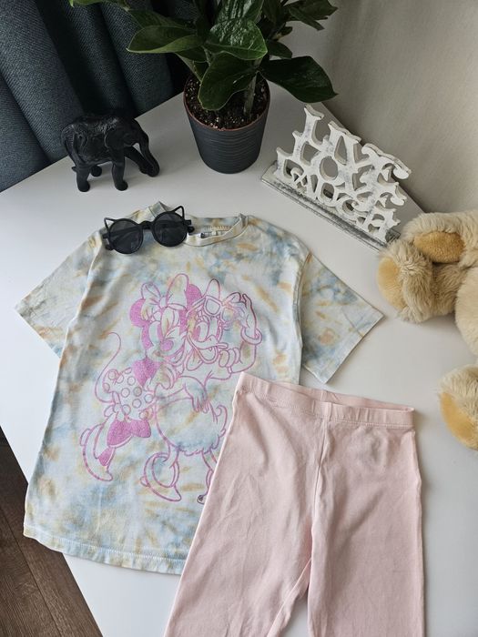 Комплект футболка міні маус next лосини h&m