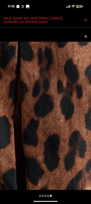 Szorty leopard wzór print zwierzęcy H&M nowe