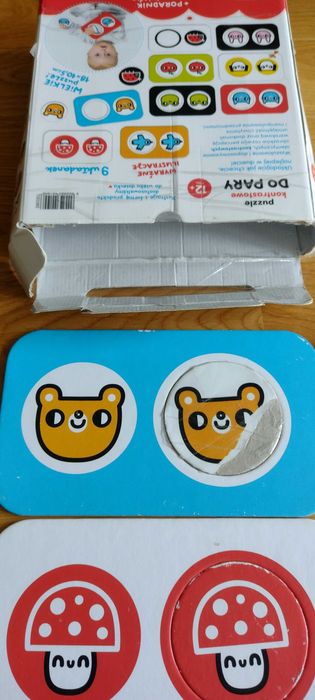 puzzle kontrastowe do pary CzuCzu