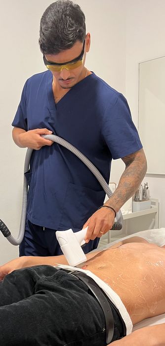 Massagem e depilação a laser