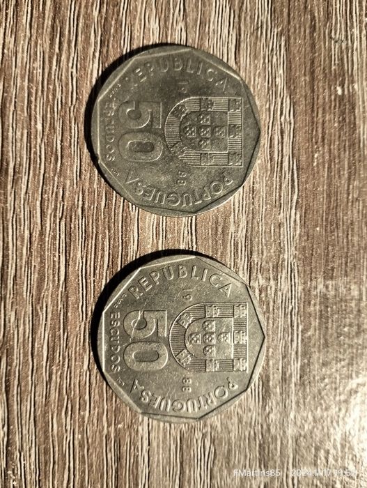 Moedas 50 escudos 1988
