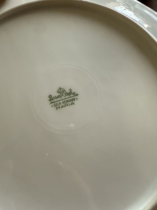 Talerze Obiadowe Rosenthal Biala Maria srednica 24,5 cm.