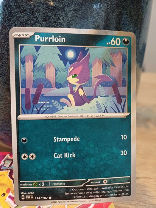 Carta Pokémon Purrloin #114