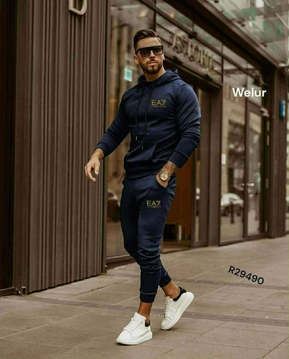 Dres męski welurowy Ea7