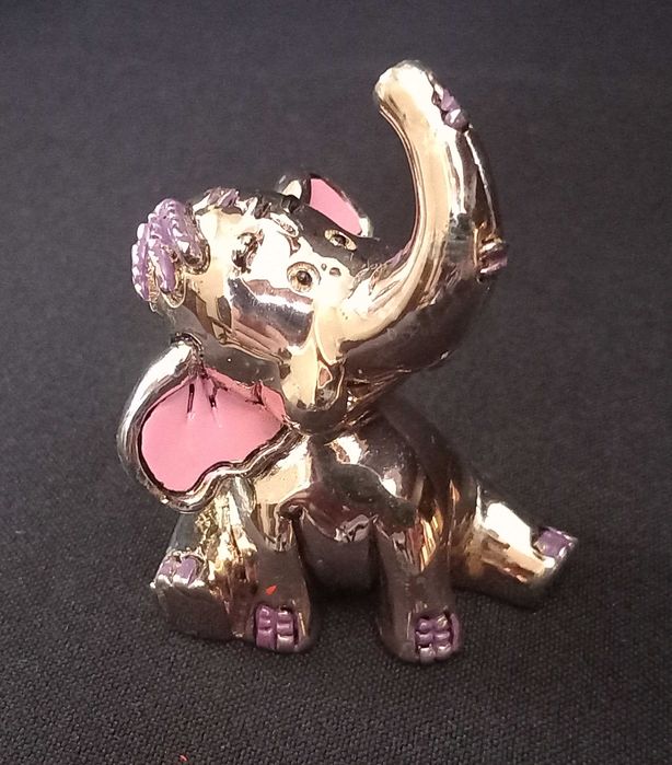 Elefante Dumbo da Disney em prata bilaminada