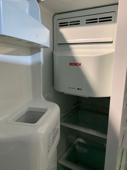 frigorifico bosch americano cinza