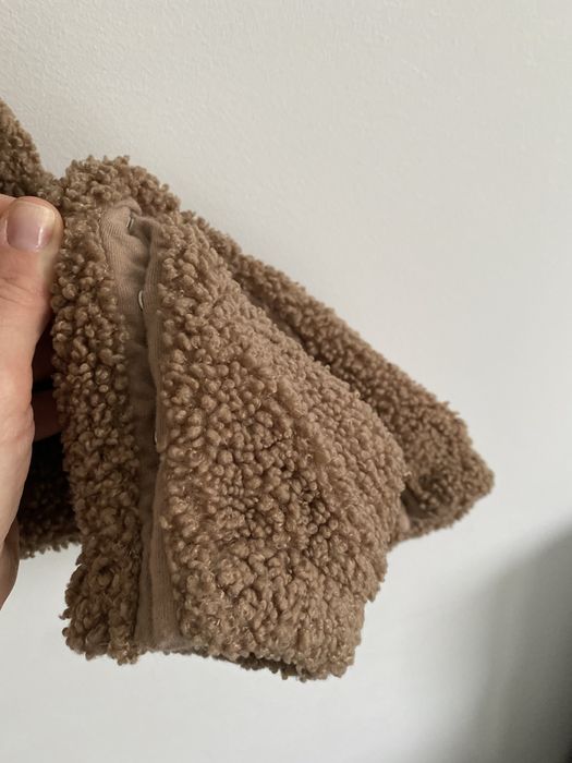 Ogrodniczki pluszowe TU 74/80 miś beżowe brązowe