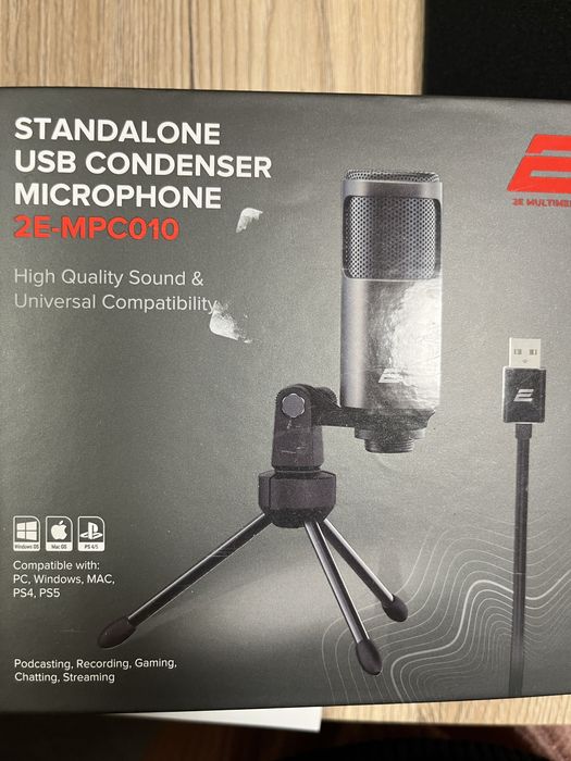 Мікрофон для ПК 2Е MPC010, USB (2E-MPC010)