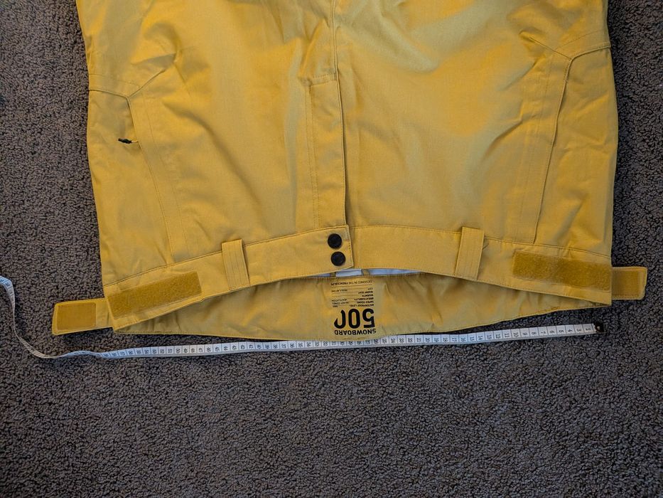 Spodnie XXL 2XL snowboardowe narciarskie męskie wedze  Decathlon żółte