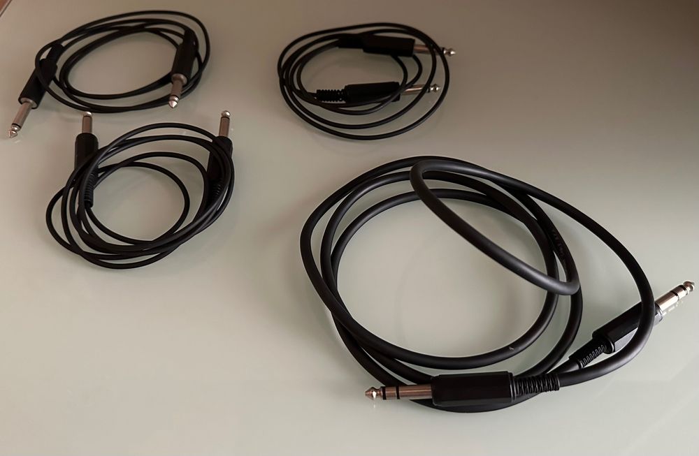 4 Cabos Jack 6,3 mm
