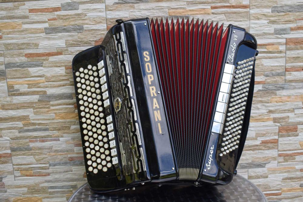 Acordeao Paolo Soprani 4 Voz 120 Baixos,N 147