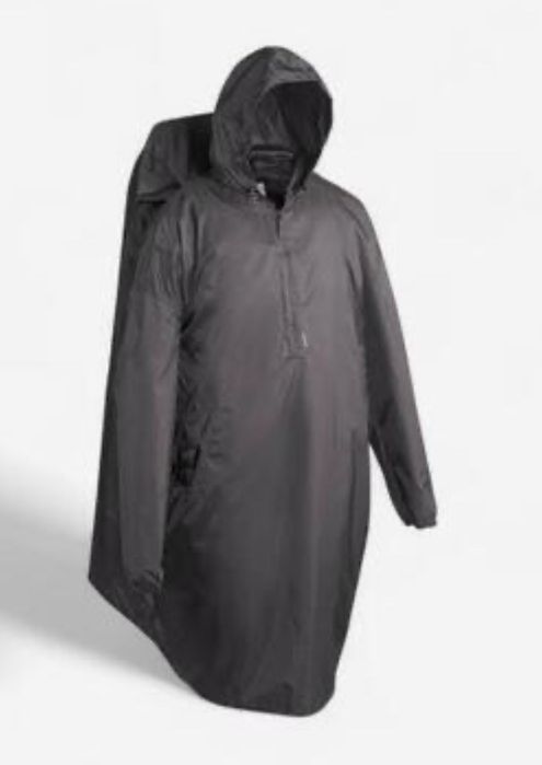 Дощовик-пончо 60 л, чорний Decathlon