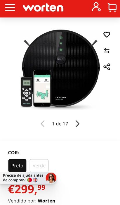 Aspirador CREATE netbot S18 Line