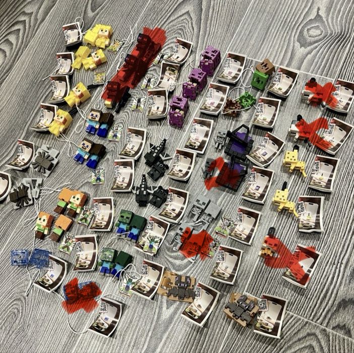 продаж фігурки Кіндер Kinder joy minecraft, майнкрафт