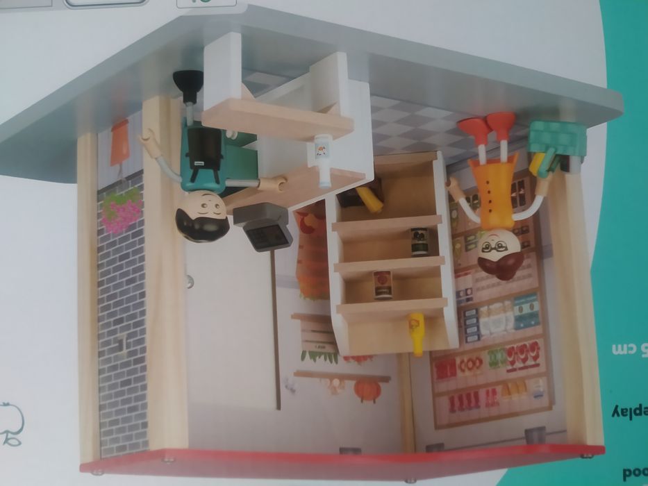 Drewniany zestaw do zabawy sklep