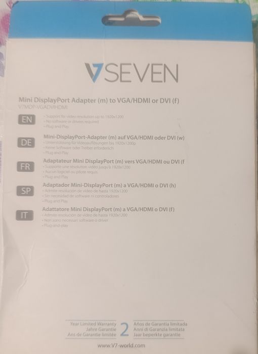 adaptador Mini DisplayPort para VGA, DVI ou HDMI