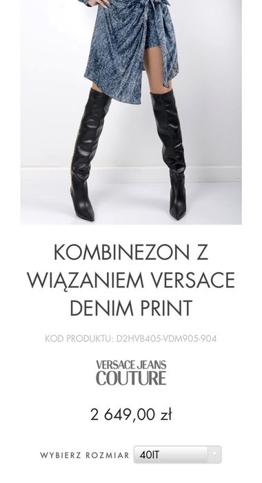 Versace kombinezon nowy 100% oryginalny rozm S