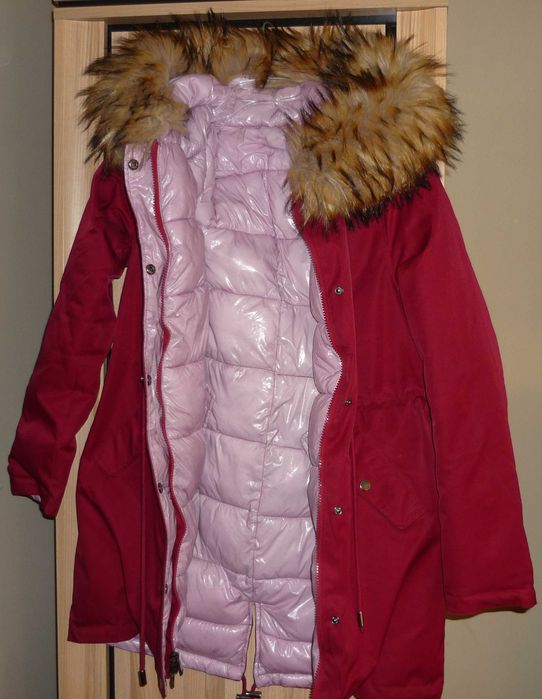 Kurtka zimowa parka roz. 38 M Kaptur Futerko